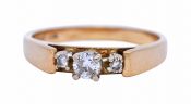Vintage .14ct Diamond 14kt Ring