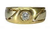 Vintage .20ct Diamond 18kt Band
