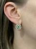 Vintage .20ct Emerald and Pearl 14kt Earrings
