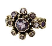 Vintage .48ct Amethyst 9kt Ring
