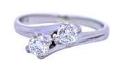Vintage .51ct Diamond 18kt Ring