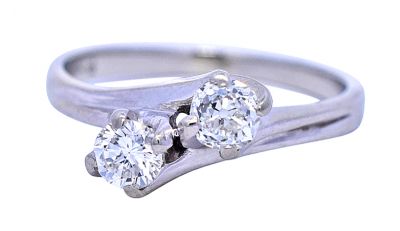Vintage .51ct Diamond 18kt Ring