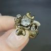 Vintage Mid-Century Modern .66ct Diamond 18kt Ring