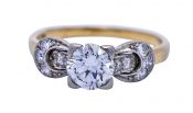 Vintage .71ct Diamond 14kt Ring