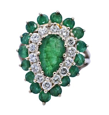 Vintage .95ct Emerald 14kt Ring