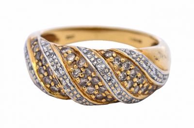 Vintage .45cts Diamond 18kt Ring