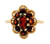 Vintage 1.35ct Garnet 10kt Ring