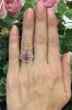 Vintage 1.67 Pink Sapphire Diamond and Citrine 14kt Ring