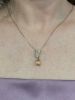 Vintage 1.90ct Topaz 18kt and Platinum Necklace