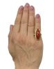 Vintage 11.56ct Coral 18kt Ring