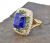 Vintage 19.82ct Tanzanite 18kt Ring