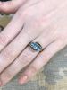 Vintage 2.01ct Blue Topaz 9kt Ring