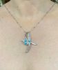 Vintage 2.50ct Diamond and Turquoise 18kt Brooch