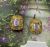 Vintage 3.33ct Amethyst Sterling Gilt Earrings