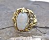 Vintage 4.58ct Opal Solitaire 14kt Ring