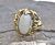 Vintage 4.58ct Opal Solitaire 14kt Ring