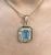 Vintage 5.05ct Aquamarine and Diamond 14kt Pendant