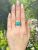 Vintage 5.45ct Turquoise 14kt Ring
