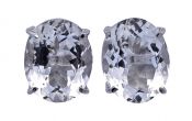 Vintage 7.35ct Quartz 14kt Earrings