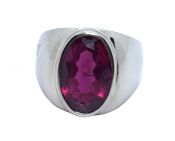 Vintage 7.47ct. Solitaire Rubellite 14kt. Ring 