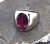 Vintage 7.47ct. Solitaire Rubellite 14kt. Ring 