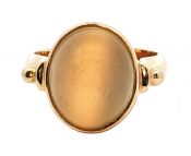 Vintage 7.87ct Quartz 14kt Ring