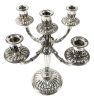 Vintage 800 Fine Silver Candelabra, Made by Di Cristofalo of Palermo, Italy