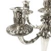 Vintage 800 Fine Silver Candelabra, Made by Di Cristofalo of Palermo, Italy