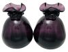 Vintage Amethyst Glass Scent Bottles