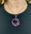 Vintage Amethyst Tourmaline and CZ Wreath Motif Pendant