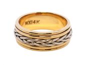 Vintage Braided 14kt Gold Band