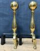 Vintage Brass Andirons 