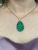  Vintage Carved Jade 10kt Pendant 