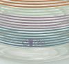 Vintage Cera Rainbow Stripe Highball / Tumblers