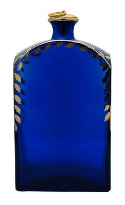 Vintage Cobalt Blue Glass Scent Bottle
