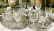 Vintage Crystal Water Goblets
