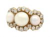 Vintage Cultured Pearl 14kt Ring