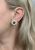 Vintage Cultured Pearl and Floral Nugget Earrings