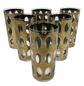 Vintage Culver Glass Pisa Highball / Tumblers