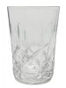 Vintage Cut Crystal Cross & Olive 6oz Flat Tumblers 