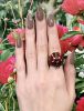 Vintage Diamond Multi Coloured Enamel Ladybug 18kt. Ring