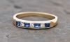 Vintage Diamond and Sapphire 14kt Band