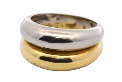 Vintage Double Domed 18kt Ring