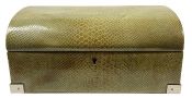 Vintage Faux Snake Skin Jewellery Box