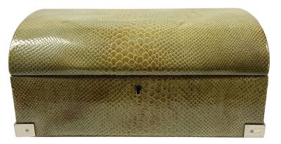 Vintage Faux Snake Skin Jewellery Box
