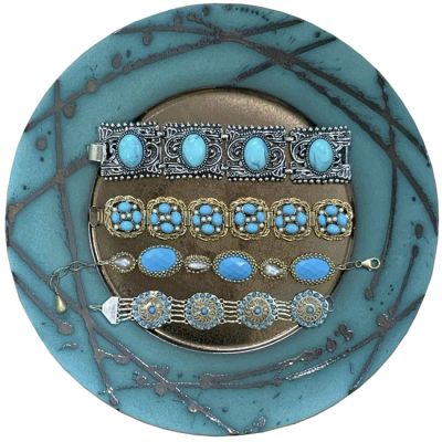Vintage Faux Turquoise Bracelets