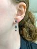 Vintage Inspired 1.82ct Sapphire and Diamond Drop 14kt Earrings