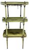 Vintage Italian Tole Three Tier Folding Stand / Shelf