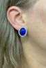 Vintage Lapis Lazuli Diamond 14kt. Earrings