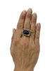 Vintage Lapis Lazuli Nugget Solitaire 14kt. Ring